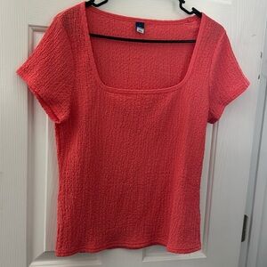 Old Navy Textured Pink Shirt - Size L